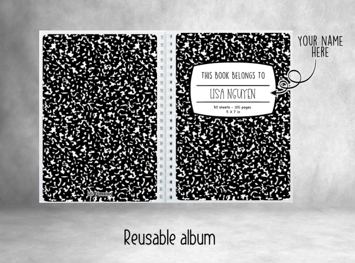 Reusable Sticker Books 4x6 Sticker Book, 50 Sheets, 100 Pages 6